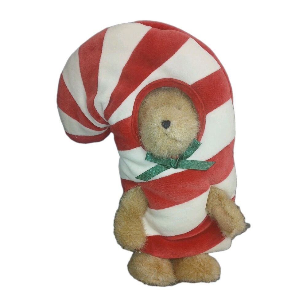 Boyds Bears 7" C.C. Peekers Plush Teddy Red White Candy Cane Costume 913984 Tags